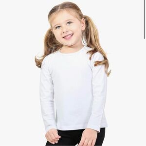 Lilax Girls' Basic Long Sleeve Round Neck Cotton T-Shirt 4t NWT